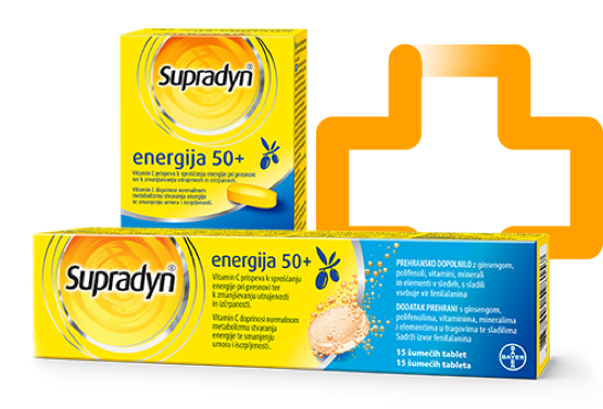 Supradyn Energija® 50+ i ikona križa